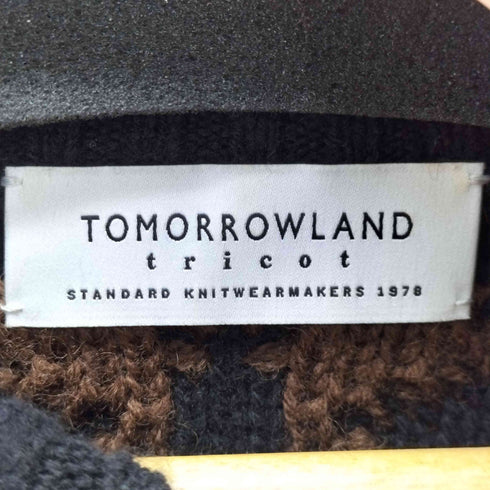トゥモローランドトリコ TOMORROWLAND tricot 総柄 ノルディック ウール ニット セーター メンズ JPN:XS