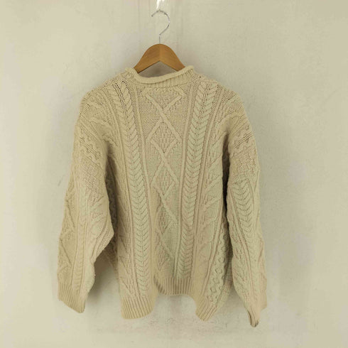 Quills Woollen Market アイルランド製 ケーブルニットセーター メンズ XL