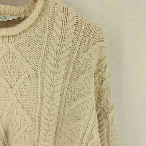 Quills Woollen Market アイルランド製 ケーブルニットセーター メンズ XL