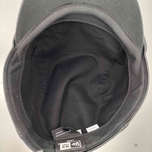 ニューエラ NEW ERA 合皮 フェイクレザー ハンチング キャップ ロゴ メンズ LARGE
