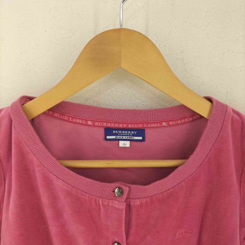 バーバリーブルーレーベル BURBERRY BLUE LABEL ベロア 半袖トップス レディース 38