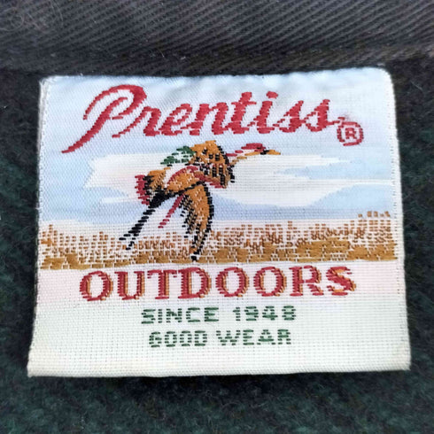 Prentiss ブロックチェック フラップポケット ヘビーネルシャツ メンズ import:L