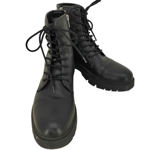 ザラ ZARA トラックソール サイドジップ レースアップシューズ メンズ EUR:42