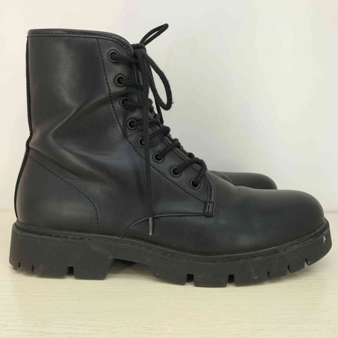 ザラ ZARA トラックソール サイドジップ レースアップシューズ メンズ EUR:42