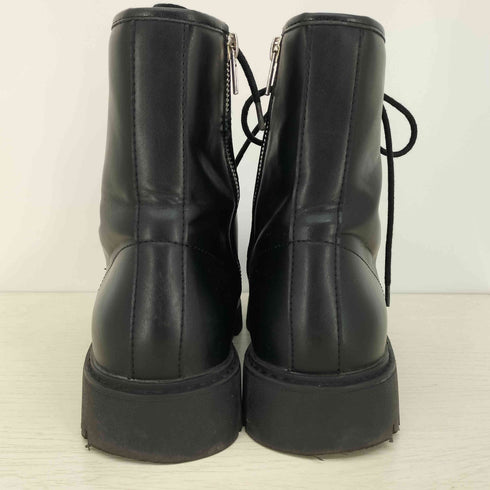 ザラ ZARA トラックソール サイドジップ レースアップシューズ メンズ EUR:42