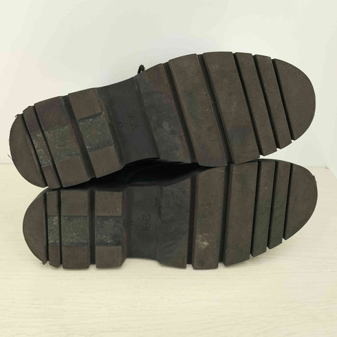 ザラ ZARA トラックソール サイドジップ レースアップシューズ メンズ EUR:42