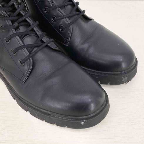 ザラ ZARA トラックソール サイドジップ レースアップシューズ メンズ EUR:42