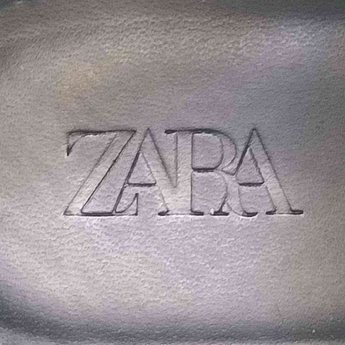 ザラ ZARA トラックソール サイドジップ レースアップシューズ メンズ EUR:42