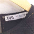 ザラ ZARA クロシェ&フェイクレザー切り替えトップス レディース M