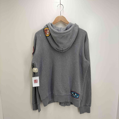 ディーゼル DIESEL 00s 変形ジップ ワッペン パーカー y2k メンズ import:L
