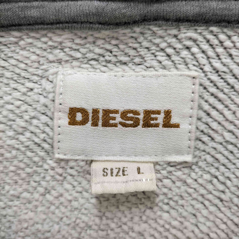 ディーゼル DIESEL 00s 変形ジップ ワッペン パーカー y2k メンズ import:L