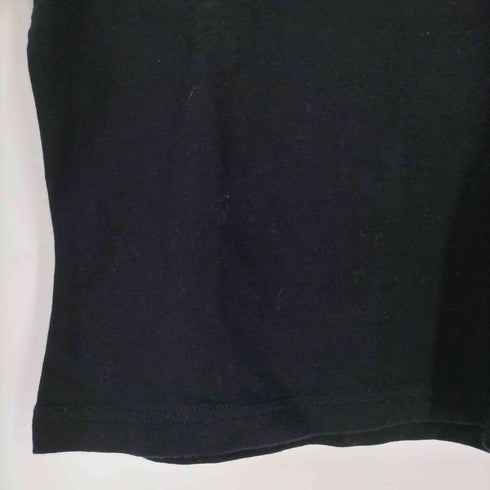 シーケーカルバンクライン ck Calvin Klein USA製 ロゴ刺繍 ストレッチ クルーネックTシャツ ピチT レディース import:S