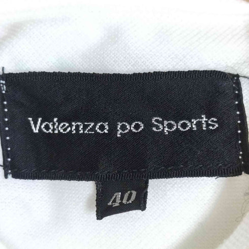 バレンザポースポーツ VALENZA PO SPORTS ラインストーン ロゴワッペン ポロシャツ Y2K メンズ 40