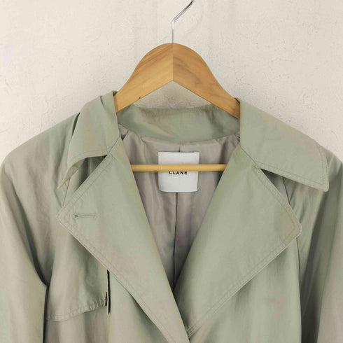 クラネ CLANE BACK FRILL SLEEVE TRENCH COAT レディース 1