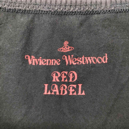 ヴィヴィアンウエストウッドレッドレーベル Vivienne Westwood RED LABEL Y2K オーブ刺繍ロゴ Uネック カットソー レディース 2