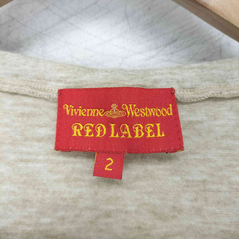 ヴィヴィアンウエストウッドレッドレーベル Vivienne Westwood RED LABEL Y2K オーブ刺繍 ネックデザイン カットソー レディース 2