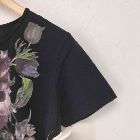 ヴィヴィアンウエストウッドアングロマニア Vivienne Westwood ANGLOMANIA オーブ刺繍ロゴ 花柄 S/S Tシャツ レディース M