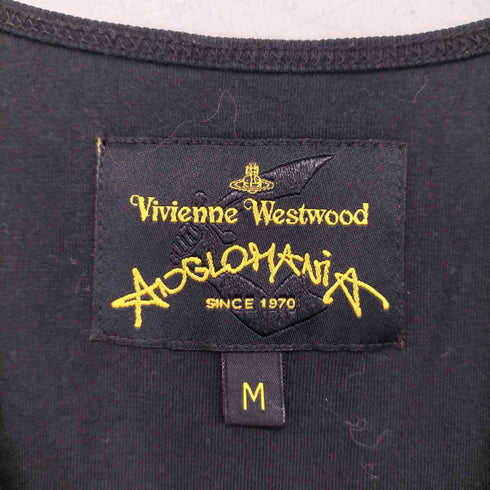 ヴィヴィアンウエストウッドアングロマニア Vivienne Westwood ANGLOMANIA オーブ刺繍ロゴ 花柄 S/S Tシャツ レディース M