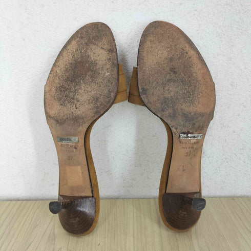 ドルチェアンドガッバーナ DOLCE&GABBANA オープントゥ バックルデザイン パンプス レディース JPN:37