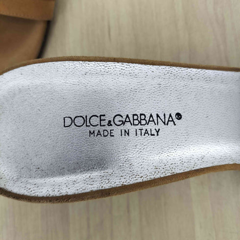 ドルチェアンドガッバーナ DOLCE&GABBANA オープントゥ バックルデザイン パンプス レディース JPN:37