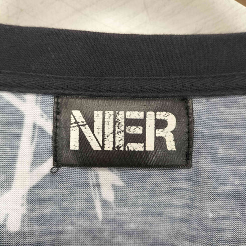 ニーアクロージング NIER CLOTHING 総柄 星 ハート レースアップ S/S Tシャツ レディース FREE