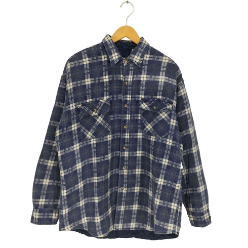 ノースウエストテリトリー NORTHWEST TERRITORY 裏地キルティングチェックシャツ メンズ import:L