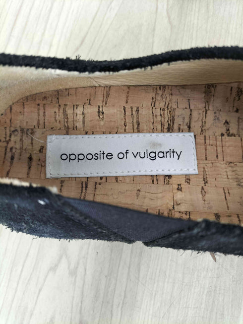 OPPOSITE OF VULGARITY スエードスリッポン メンズ EUR:40