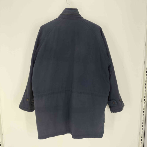 バーバリーズ BURBERRYS 80-90S 白タグ ホースロゴ刺繍 裏地ノバチェック ダウンライナー付き パッカブルフード スタンドカラーハーフコート メンズ import:L