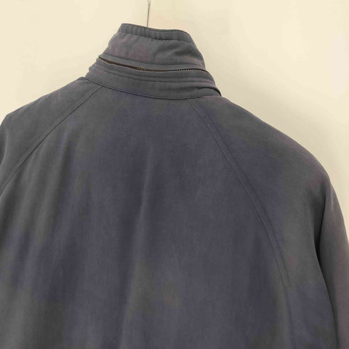 バーバリーズ BURBERRYS 80-90S 白タグ ホースロゴ刺繍 裏地ノバチェック ダウンライナー付き パッカブルフード スタンドカラーハーフコート メンズ import:L