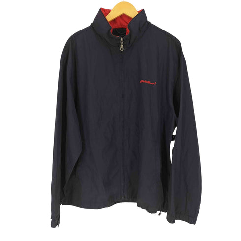 エディーバウアー Eddie Bauer ロゴ刺繍 パッカブルフード ジップアップ ナイロンジャケット メンズ import:L