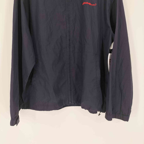 エディーバウアー Eddie Bauer ロゴ刺繍 パッカブルフード ジップアップ ナイロンジャケット メンズ import:L