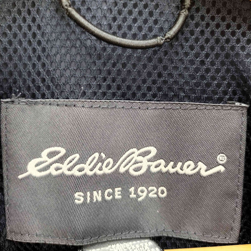 エディーバウアー Eddie Bauer ロゴ刺繍 パッカブルフード ジップアップ ナイロンジャケット メンズ import:L