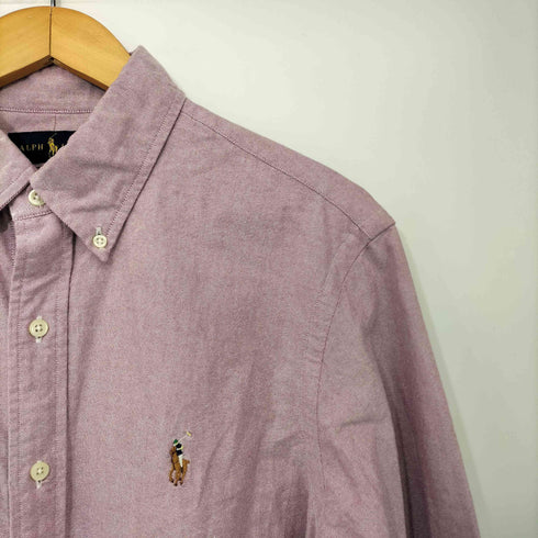 ラルフローレン RALPH LAUREN ポニー刺繍 ボタンダウン オックスフォード L/S シャツ メンズ import:M