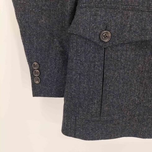 ミツミネ MITSUMINE ウール チェック 3B テーラード ジャケット メンズ JPN:M