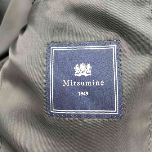 ミツミネ MITSUMINE ウール チェック 3B テーラード ジャケット メンズ JPN:M