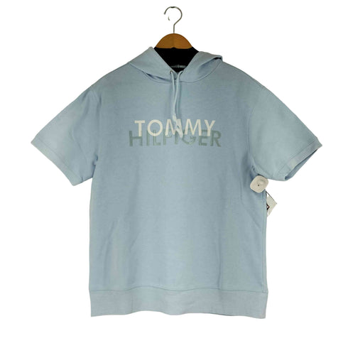 トミーヒルフィガー TOMMY HILFIGER ロゴプリント S/S パーカー レディース import:S