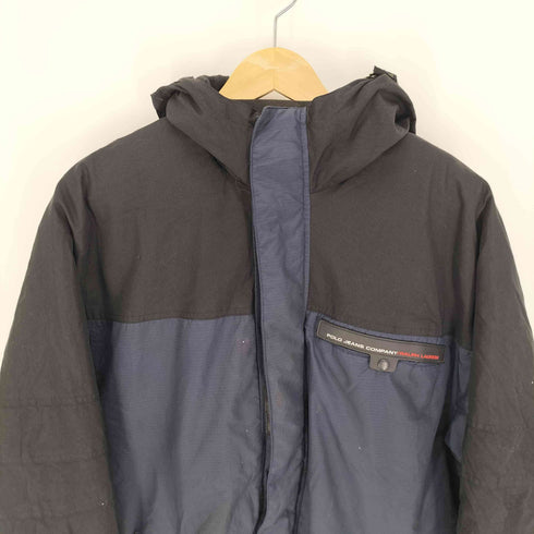 ポロジーンズカンパニーラルフローレン POLO JEANS COMPANY RALPH LAUREN 90S 裏地フリース キルト リップストップ 中綿 ジップアップ ブルゾン ジャケット メンズ import:M