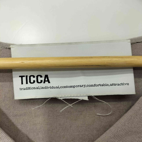 ティッカ TICCA 薄手 クロップ丈 ウール カーディガン レディース FREE