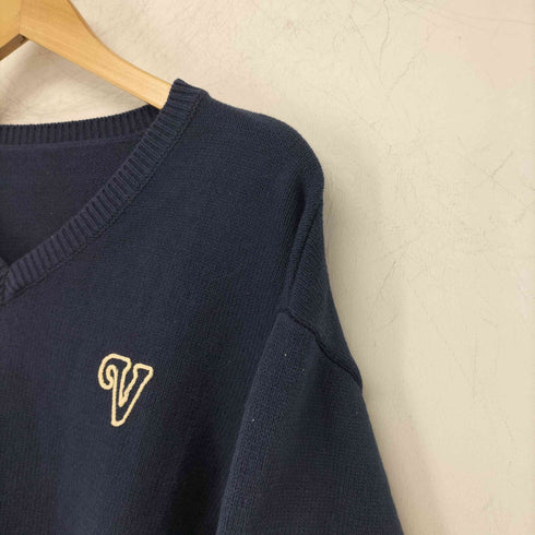 スピックアンドスパン Spick and Span ロゴVネックセーター レディース