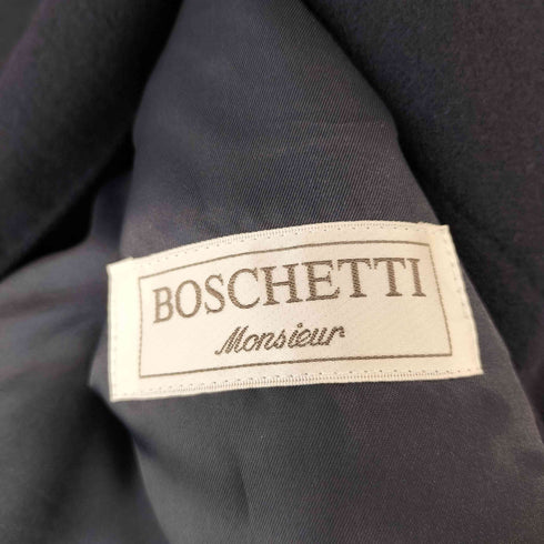 BOSCHETTI カシミヤ50% 比翼 ステンカラー コート メンズ JPN:L