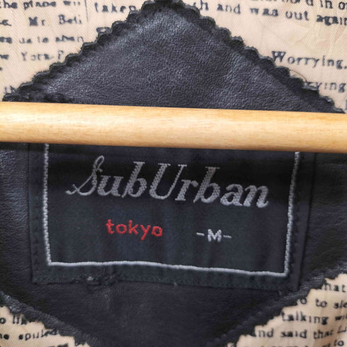 SUB URBAN COW LEATHER 裏地総柄 ブルゾン メンズ JPN:M