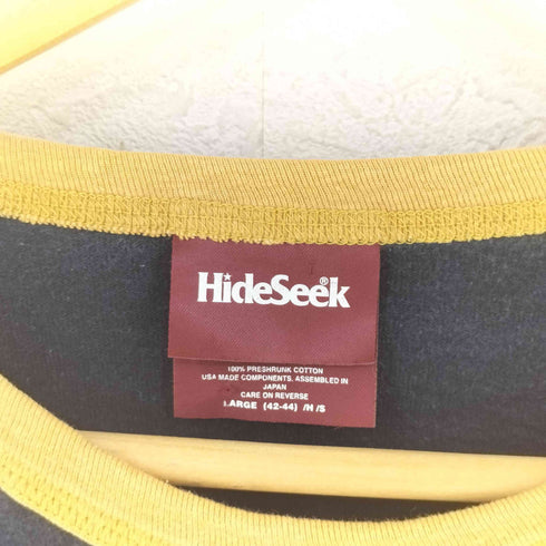 hideseek HDNSK LIVE ラグラン プリント Tシャツ メンズ import:L