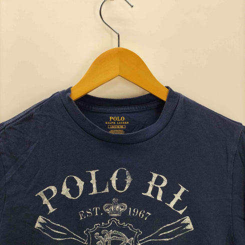 ポロラルフローレン POLO RALPH LAUREN プリントデザイン クルーネック Tシャツ レディース L/G