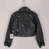 ザラ ZARA クロコ型押し パテントレザージャケット レディース import:XS