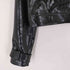 ザラ ZARA クロコ型押し パテントレザージャケット レディース import:XS
