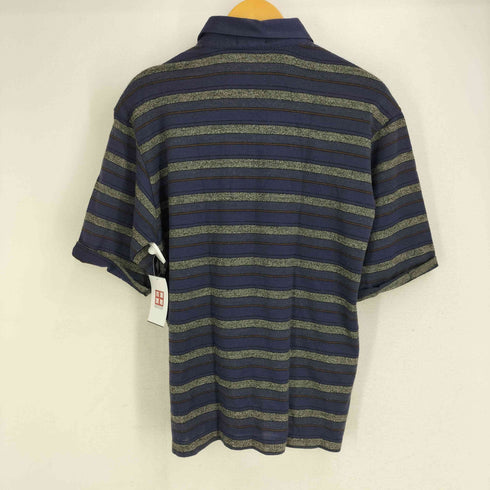 90S アクリルウール ボーダー S/S ニットポロシャツ メンズ import:L