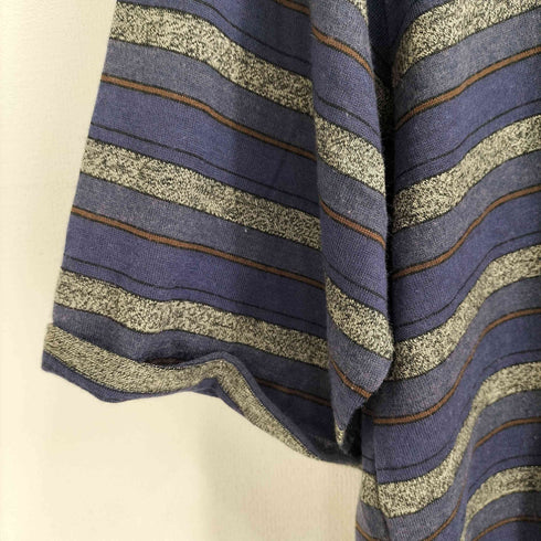 90S アクリルウール ボーダー S/S ニットポロシャツ メンズ import:L