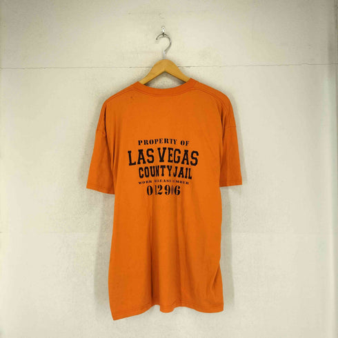 クルーネック両面プリントTシャツ メンズ 2XL