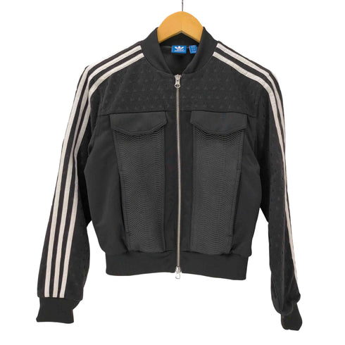 アディダスオリジナルス adidas Originals SST TRACK TOP BERLIN 異素材 切替 トレフォイル ロゴ ダブルジップ クロップド トラック ジャケット レディース JPN:M