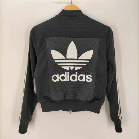 アディダスオリジナルス adidas Originals SST TRACK TOP BERLIN 異素材 切替 トレフォイル ロゴ ダブルジップ クロップド トラック ジャケット レディース JPN:M